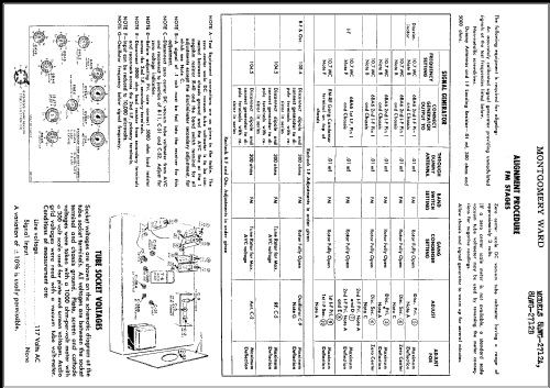 84WG-2712A ; Montgomery Ward & Co (ID = 347394) Radio