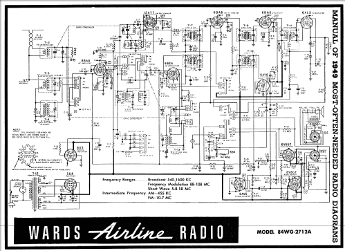 84WG-2712A ; Montgomery Ward & Co (ID = 96139) Radio