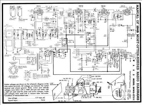 84WG-2721C ; Montgomery Ward & Co (ID = 96134) Radio