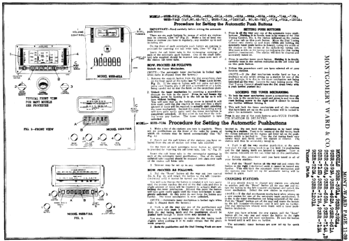 Airline 93BR-421A Series A; Montgomery Ward & Co (ID = 583506) Radio