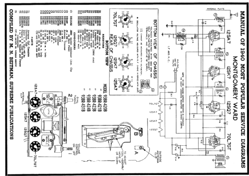 Airline 93BR-423B Order= 462 A 423 ; Montgomery Ward & Co (ID = 59468) Radio