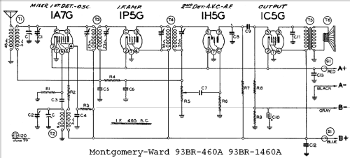 93BR-460A ; Montgomery Ward & Co (ID = 618474) Radio