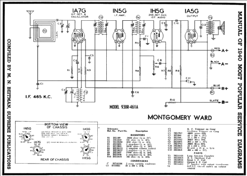 93BR-461A 93BR461A; Montgomery Ward & Co (ID = 59471) Radio