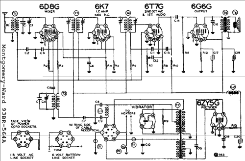 93BR-564A Order= P462 C 564 ; Montgomery Ward & Co (ID = 618477) Radio