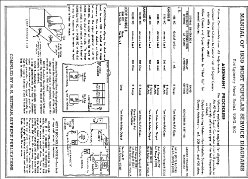 93WG-800 ; Montgomery Ward & Co (ID = 53579) Radio