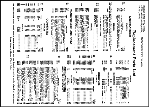 93WG-800B Order= P462 C 800 ; Montgomery Ward & Co (ID = 473034) Radio