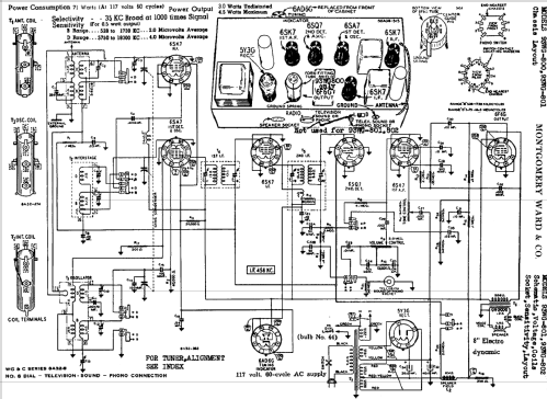 Airline 93WG-801 Order= P162 C 801 ; Montgomery Ward & Co (ID = 631777) Radio