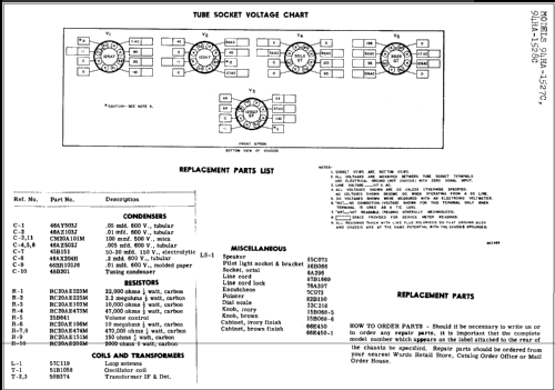 94HA-1527C ; Montgomery Ward & Co (ID = 228410) Radio