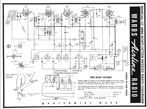 94WG-1059A ; Montgomery Ward & Co (ID = 108293) Radio