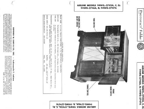 Airline 94WG-2742A ; Montgomery Ward & Co (ID = 1430618) Radio