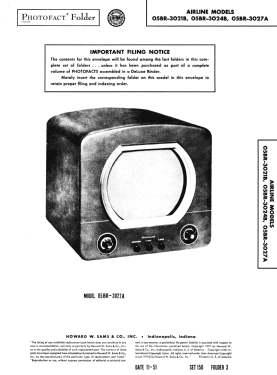 Airline 05BR-3021B; Montgomery Ward & Co (ID = 2971950) Television