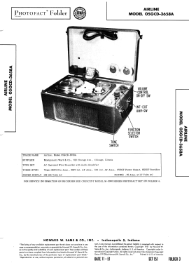 Airline 05GCD-3658A; Montgomery Ward & Co (ID = 2976619) R-Player