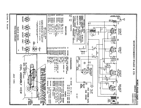 Airline 14BR-522A Order= P462 A 522 ; Montgomery Ward & Co (ID = 62235) Radio