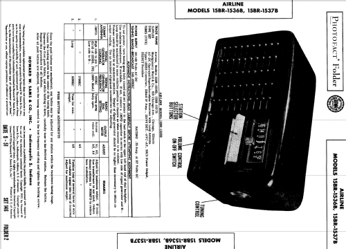 Airline 15BR-1536B ; Montgomery Ward & Co (ID = 551733) Radio