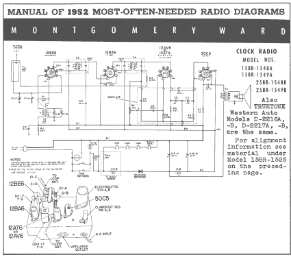 Airline 15BR-1548A ; Montgomery Ward & Co (ID = 144108) Radio