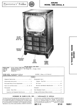 Airline 15BR-3053B; Montgomery Ward & Co (ID = 2967626) Television