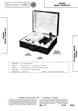 Airline 15GHM-935; Montgomery Ward & Co (ID = 3045832) R-Player