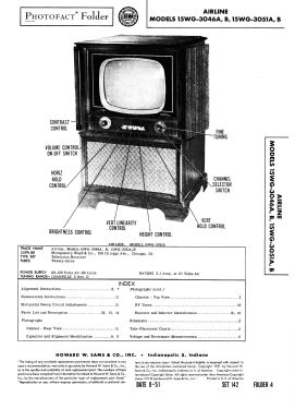 Airline 15WG-3046A; Montgomery Ward & Co (ID = 2948299) Television