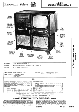 Airline 15WG-3050B; Montgomery Ward & Co (ID = 2955849) Television