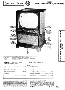 Airline 15WG-3059A; Montgomery Ward & Co (ID = 3038202) Television