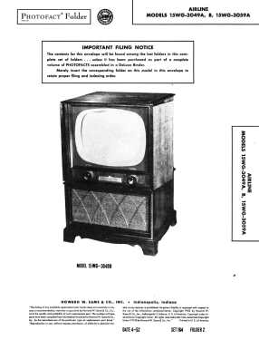 Airline 15WG-3059A; Montgomery Ward & Co (ID = 3038204) Television