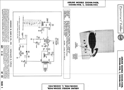 Airline 25GHM-940B; Montgomery Ward & Co (ID = 392346) Ampl/Mixer