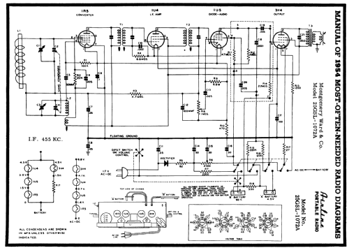 Airline 25GSL-1072A ; Montgomery Ward & Co (ID = 176292) Radio