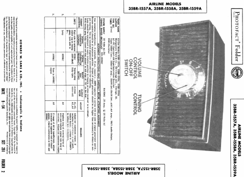 Airline 35BR-1557A; Montgomery Ward & Co (ID = 390491) Radio