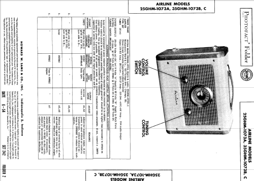 Airline 35GHM-1073C ; Montgomery Ward & Co (ID = 551789) Radio