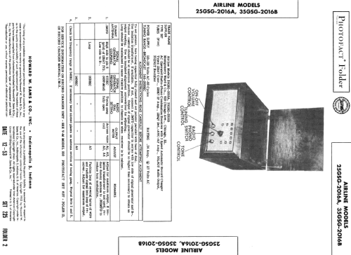 Airline 35GSG-2016B; Montgomery Ward & Co (ID = 388029) Radio