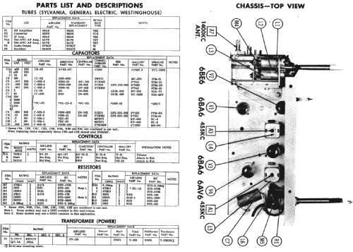 Airline 61-6795; Montgomery Ward & Co (ID = 237717) Car Radio