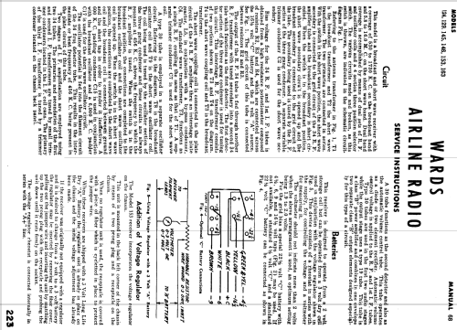 Airline 62-145 Order= 162 B 145; Montgomery Ward & Co (ID = 1905492) Radio