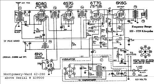 Airline 280 Order= P462 C 280; Montgomery Ward & Co (ID = 596609) Radio