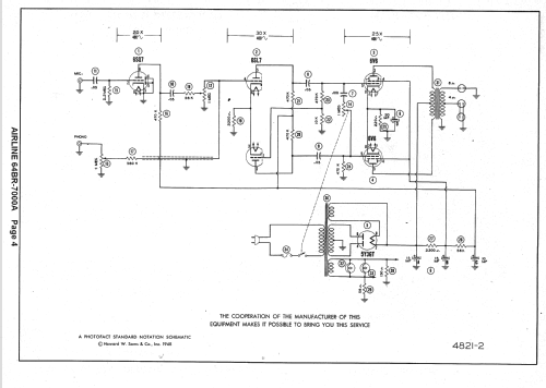 Airline 64BR-7000A ; Montgomery Ward & Co (ID = 1437349) Ampl/Mixer