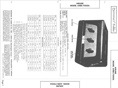 Airline 64BR-7000A ; Montgomery Ward & Co (ID = 1437350) Ampl/Mixer