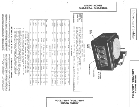 Airline 64BR-7810A Order= 62 C 7810 RT ; Montgomery Ward & Co (ID = 1462532) R-Player