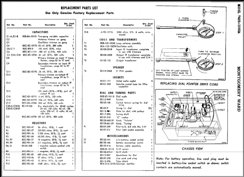 Airline 74BR-1055A Order= 62 C 1155 Y; Montgomery Ward & Co (ID = 392461) Radio