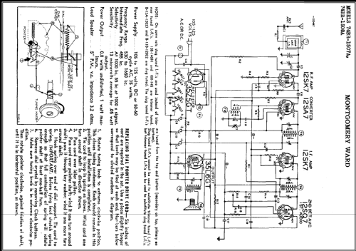 Airline 74BR-1507A; Montgomery Ward & Co (ID = 392479) Radio