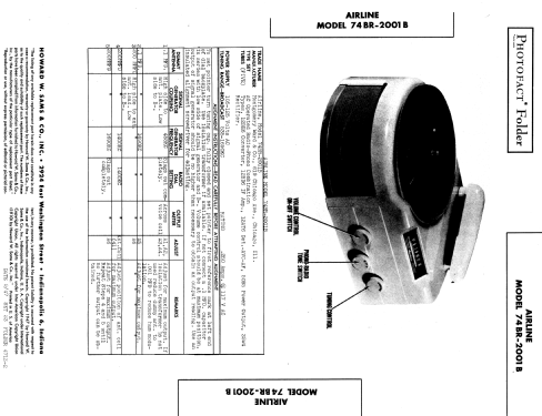 Airline 74BR-2001B Order= 62 A 2001M ; Montgomery Ward & Co (ID = 879249) Radio