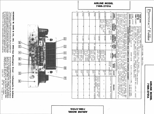 Airline 74BR-2701A; Montgomery Ward & Co (ID = 393393) Radio