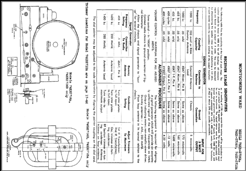 Airline 74KR-2706A Order= 62 A 2706R; Montgomery Ward & Co (ID = 393207) Radio