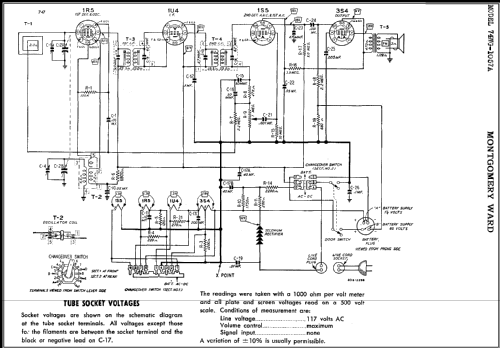 Airline 74WG1057A; Montgomery Ward & Co (ID = 393322) Radio