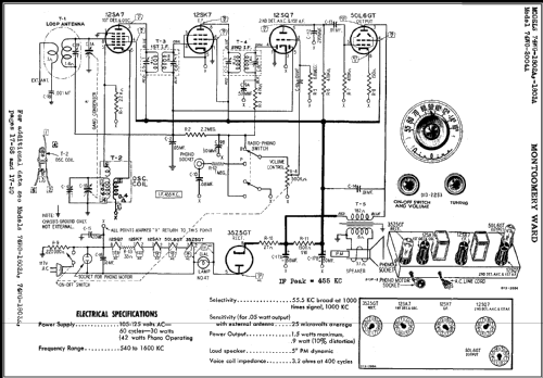 Airline 74WG-1802A Order= 62 A 1802M; Montgomery Ward & Co (ID = 393640) Radio