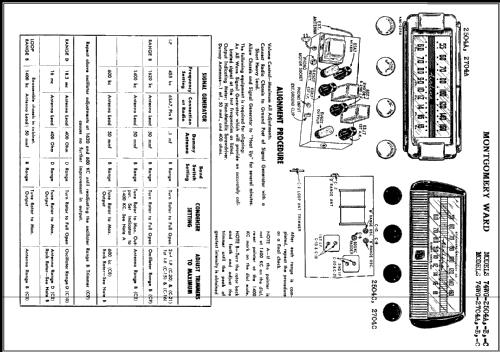 Airline 74WG-2504A Order= 62 A 2504 R; Montgomery Ward & Co (ID = 394013) Radio