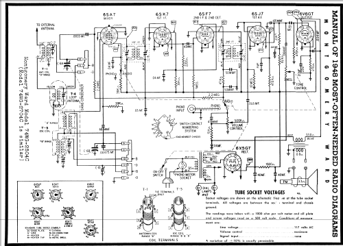 Airline 74WG-2504C Radio Montgomery Ward & Co. Wards, Airline ...