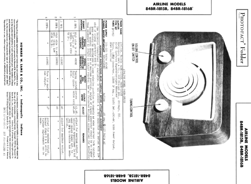 Airline 84BR-1816B; Montgomery Ward & Co (ID = 386534) Radio