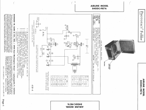 Airline 84GDC-987A ; Montgomery Ward & Co (ID = 1462539) R-Player