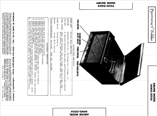 Airline 84WG-2015A ; Montgomery Ward & Co (ID = 968122) Radio