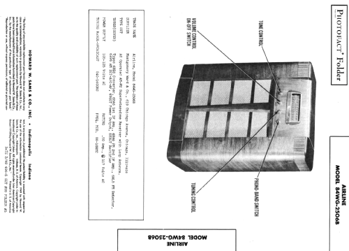 Airline 84WG-2506B; Montgomery Ward & Co (ID = 389445) Radio