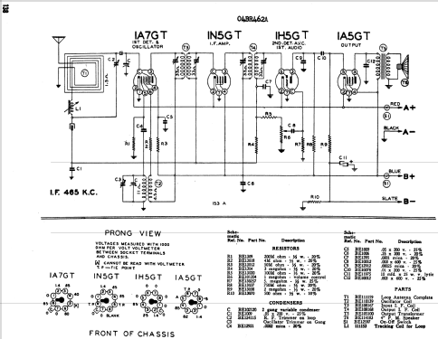 Airline 93BR-1462A Order= 362 A 1462 ; Montgomery Ward & Co (ID = 1911229) Radio